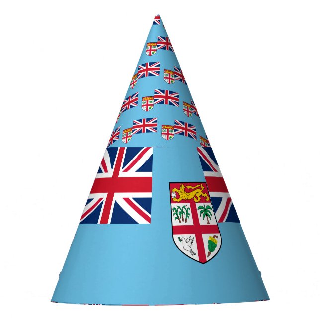 Fidschi-Flagge Partyhütchen (Vorderseite)