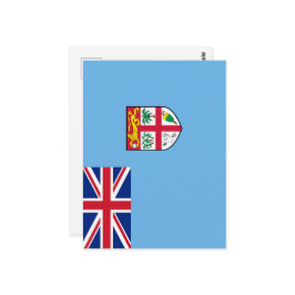 Fidschi-Flagge Postkarte