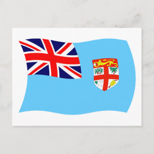 Fidschi-Flagge Postkarte