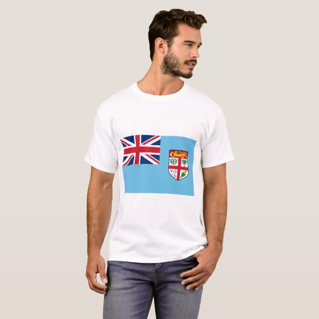 Fidschi-Flagge T-Shirt (Vorne ganz)