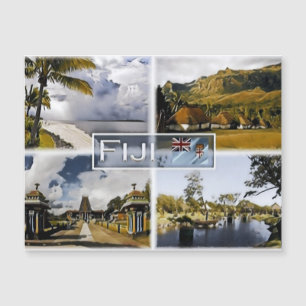 Fidschi - Mosaik - Magnetkarte