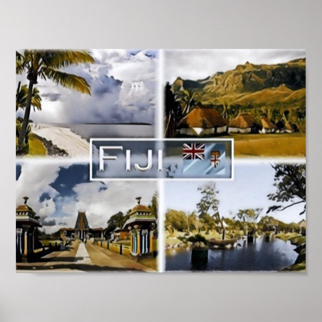 Fidschi - Mosaik - Poster (Vorne)