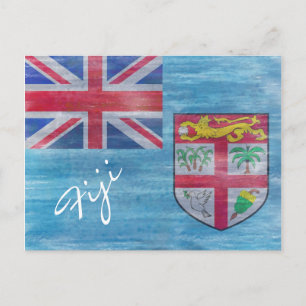 Fidschi-Notenflagge Postkarte