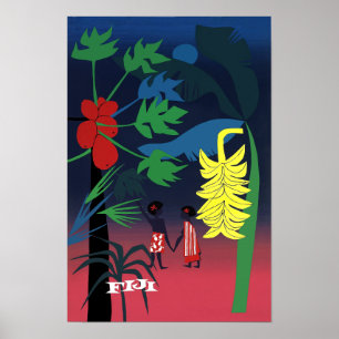 Fidschi-Reiseplakat Poster