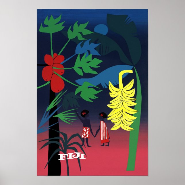 Fidschi-Reiseplakat Poster (Vorne)