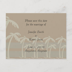 Fidschi Save the Date, Postkarte