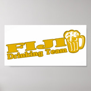 Fidschi-Trinkteam Poster