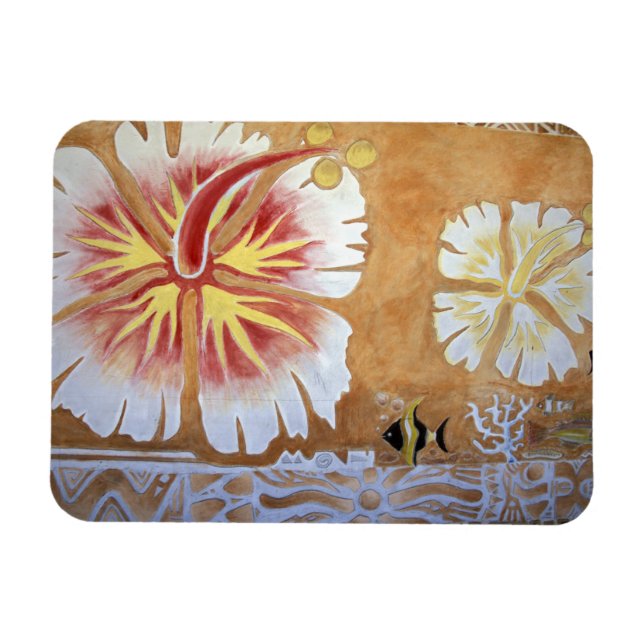 Fidschi, Wandkunst. Magnet (Horizontal)