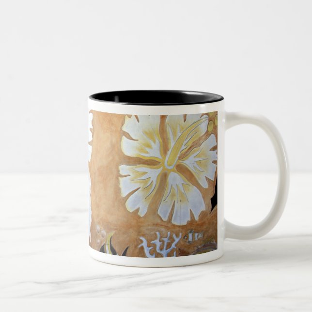 Fidschi, Wandkunst. Zweifarbige Tasse (Rechts)
