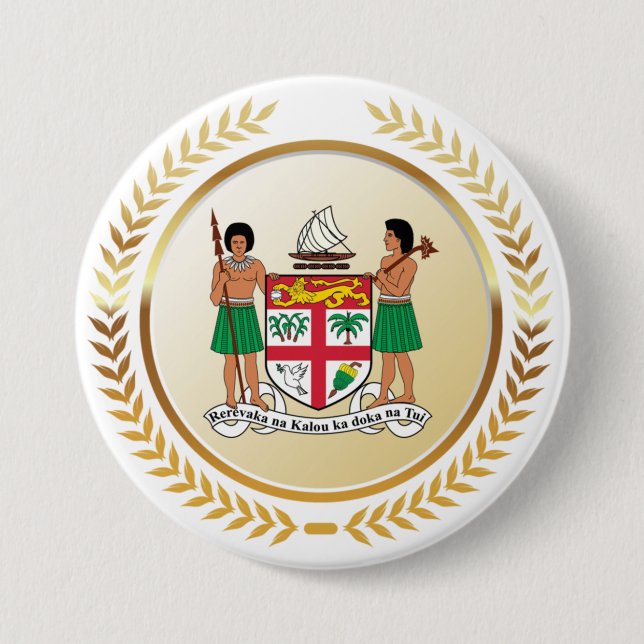 Fidschi-Wappen Button (Vorderseite)