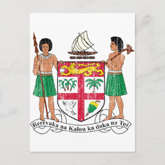 Fidschi-Wappen Postkarte