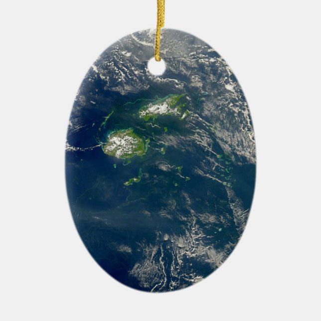 Fidschi-Weihnachtsverzierung Keramik Ornament (Vorne)