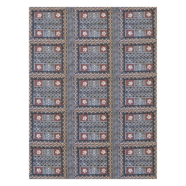 Fidschitapa-Stoff-Druck-Tischdecke Tischdecke (Vorderseite)