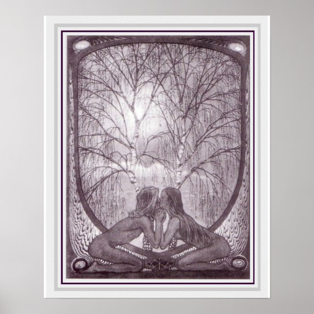 Fidus Art Nouveau Sphinx Poster 16 x 20 (Vorne)