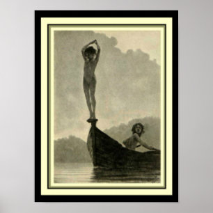 Fidus "Dive" 12 x 16 Jugendstil Print Poster