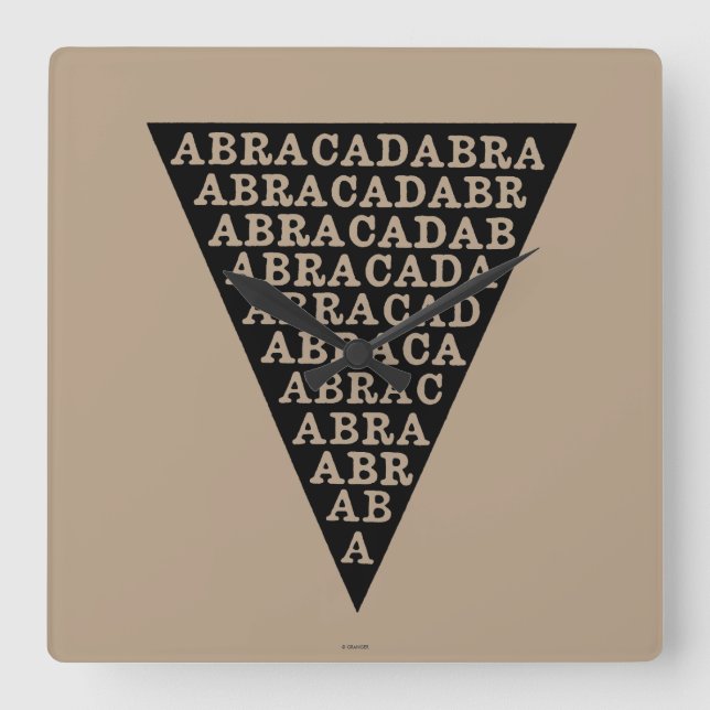 Fieber-Verhinderungs-Symbol Quadratische Wanduhr (Vorderseite)