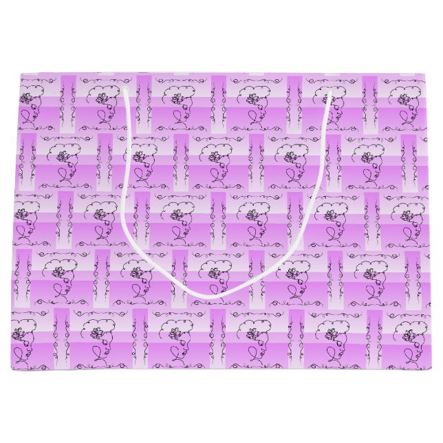 Fieberbeutel Beauty Lavender Horizontal Große Geschenktüte (Vorderseite)