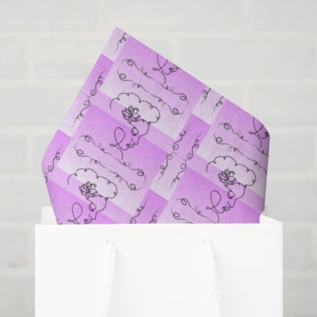 Fieberpapier für Beauty Lavender Seidenpapier (Geschenktüte)