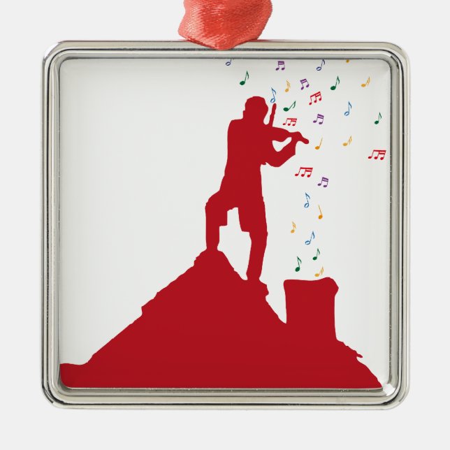 Fiedler Silbernes Ornament (Vorne)