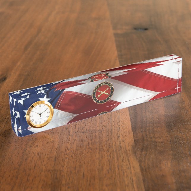 Field Artillery Branch Insignia Special Edition Namensplakette (Seite)