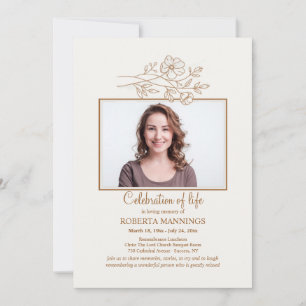 Field Blume Foto Feier zum Leben Einladung