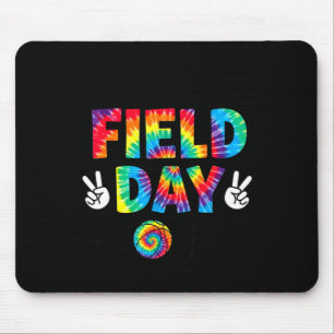 Field Day 2026 Tie Dye Friedenszeichen Lehrer Schü Mousepad