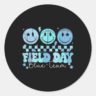 Field Day Blue Team Color Field Trip Team Game Com Runder Aufkleber