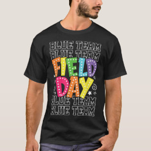 Field Day Blue Team Color War Camp Team Game Compe T-Shirt