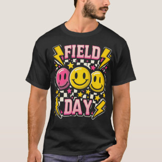 Field Day Field Day 2024 Checkered Game Day End of T-Shirt