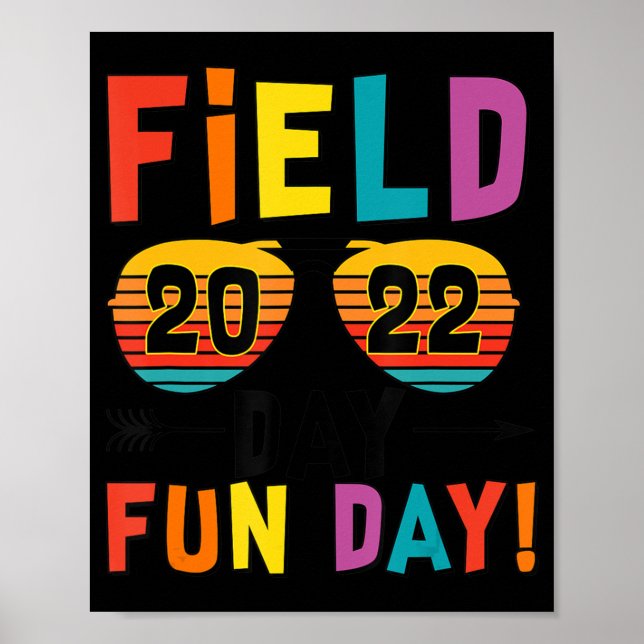 Field Day Fun Day 2022 Sungasse Kids Boys Girls Poster (Vorne)
