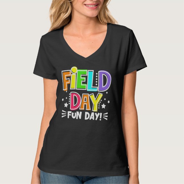 Field Day Fun Day Last Day Of School Teacher Stude T-Shirt (Vorderseite)