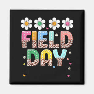 Field Day Lass Das Spiel Beginnen Leopard Floral D Magnet