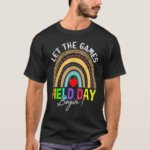 Field Day Lass The Games Begin Colors Rainbow Girl T-Shirt