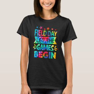 Field Day Lass The Games Begin Gefärbte Krawatte S T-Shirt