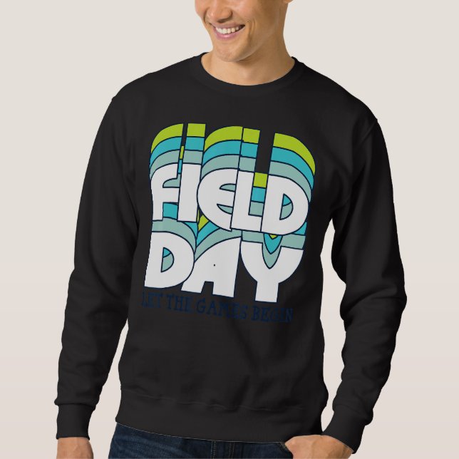 Field Day Lass The Games Begin Kids Boys Girls Tea Sweatshirt (Vorderseite)