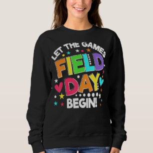 Field Day Lass The Games Begin Kids Boys Girls Tea Sweatshirt