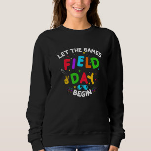 Field Day Lass The Games Begin Kids Boys Girls Tea Sweatshirt