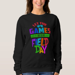 Field Day Lass The Games Begin Kids Boys Girls Tea Sweatshirt
