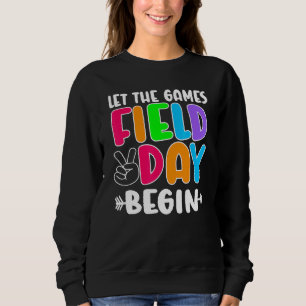 Field Day Lass The Games Begin Kids Boys Girls Tea Sweatshirt