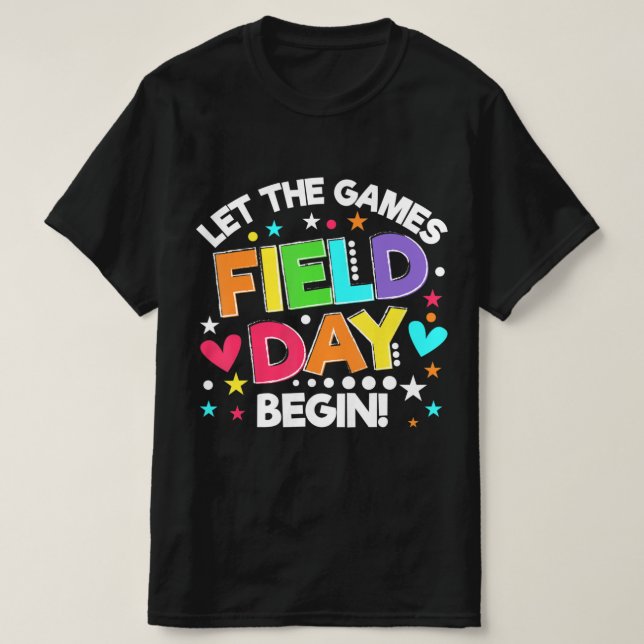Field Day Lass The Games Begin Kids Boys Girls Tea T-Shirt (Design vorne)