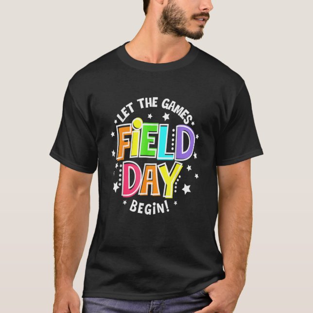 Field Day Lass The Games Begin Kids Boys Girls Tea T-Shirt (Vorderseite)