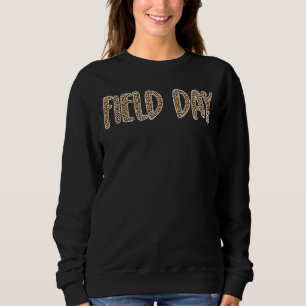 Field Day Leopard Field Day Games for Teachers Kid Sweatshirt