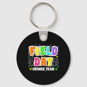 Field Day Orange Team Retro-Wettbewerb Friedensmän Schlüsselanhänger