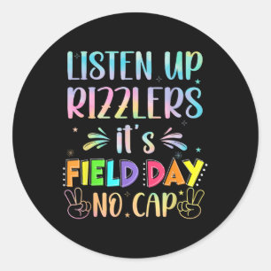 Field Day Rizz Happy Field Day Rizzlers Lehrer Ki Runder Aufkleber