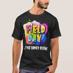Field Day School Rainbow Color Splash Ließ das Spi T-Shirt