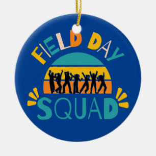 Field Day Team Lehrer Schüler Letzter Tag Von Keramik Ornament