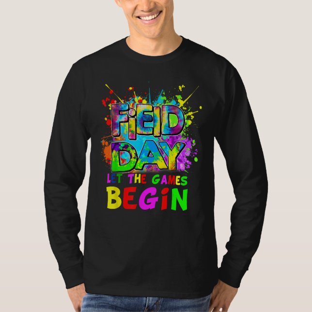 Field Day Time Teachers 2023 Games Begin Kids Girl T-Shirt (Vorderseite)