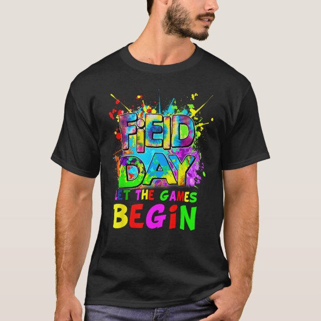 Field Day Time Teachers 2023 Games Begin Kids Girl T-Shirt (Vorderseite)