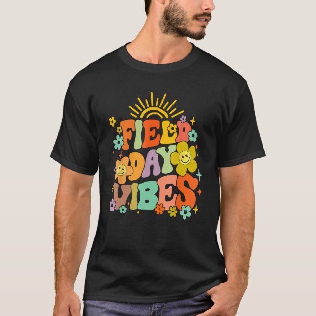 Field Day Vibes Summer Teacher Kids Last Day Of Sc T-Shirt (Vorderseite)
