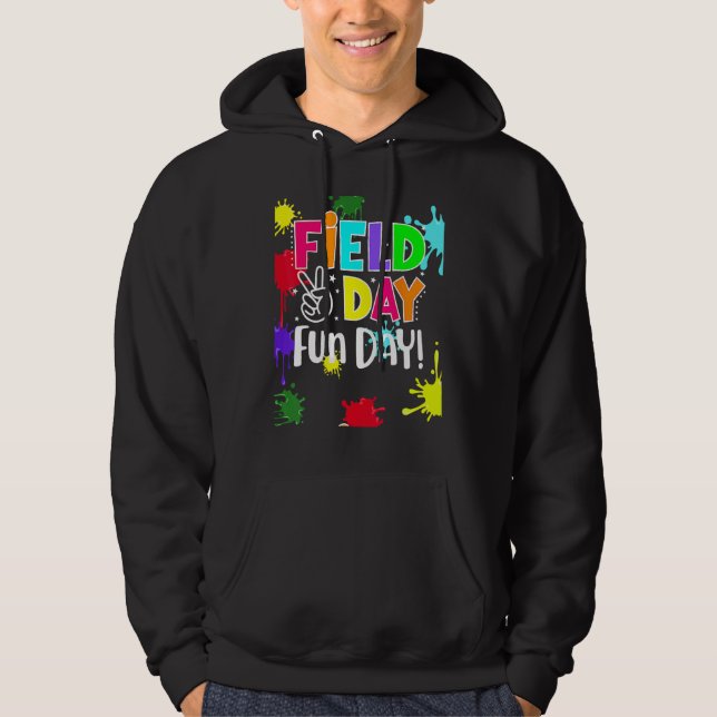 Field Fun Day Squad School Trip Vibes Boys Girls T Hoodie (Vorderseite)